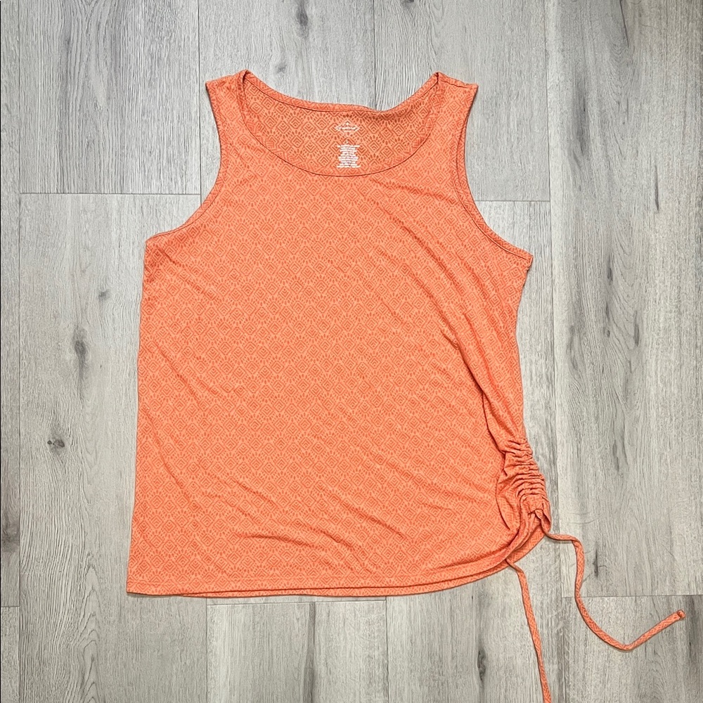 St. John's Bay Coral Tank Top with Side Tie
